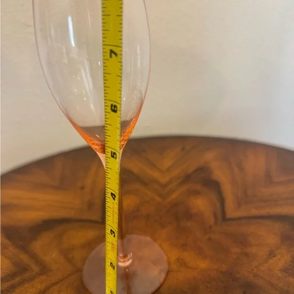 3 Mikasa Elite Pink Champagne Glass 8 1/4” Excellent Condition - Picture 7 of 8